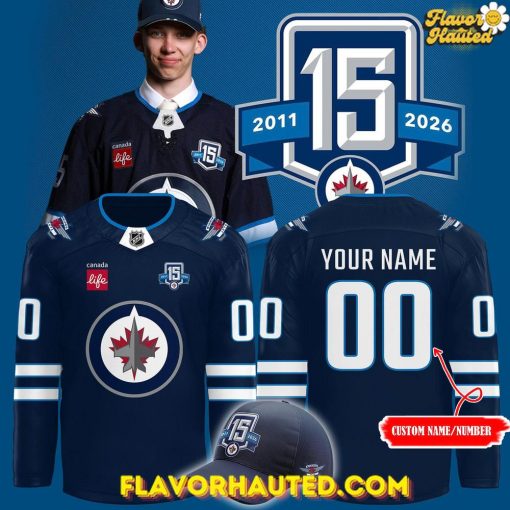 Winnipeg Jets 15th Anniversary Limited Edition Hockey Jersey