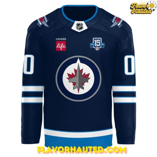 Winnipeg Jets 15th Anniversary Limited Edition Hockey Jersey