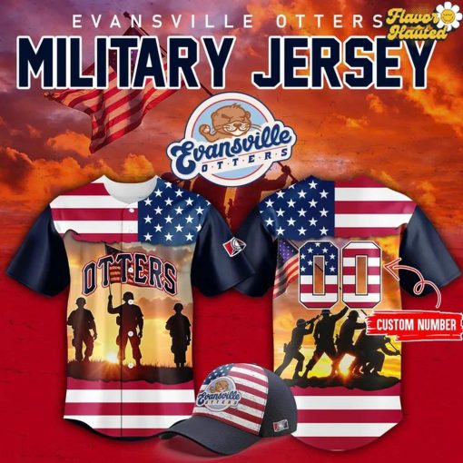 Evansville Otters x Military Day 2025 Baseball Jersey