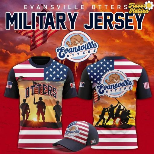Evansville Otters x Military Day 2025 T-Shirt