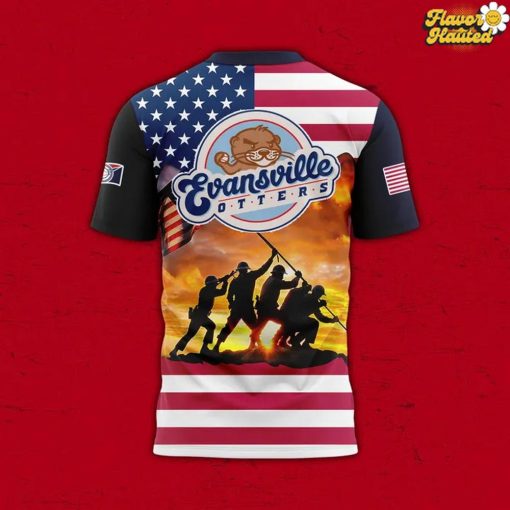 Evansville Otters x Military Day 2025 T-Shirt